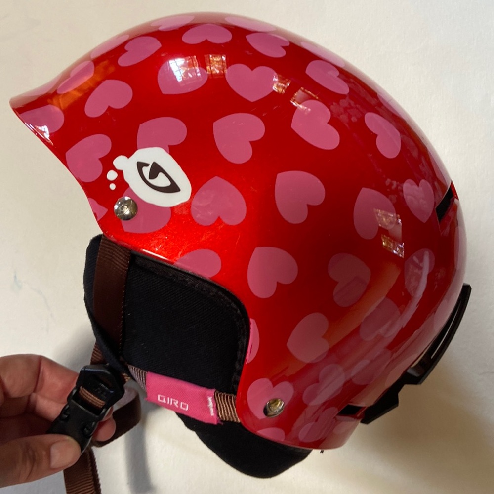 Giro Girls Ski Snow helmet - Youth Size Small, plus bonus cute pink ski hat